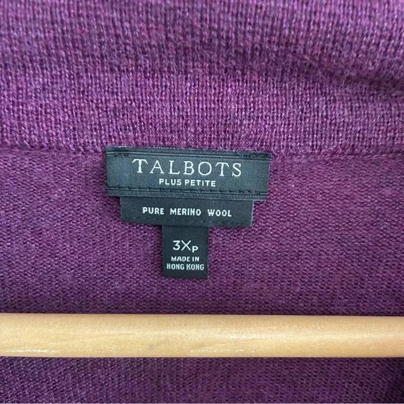 Talbots Petite Luxury Pure Merino Wool Turtleneck Sweater Size 3XP - Picture 4 of 4